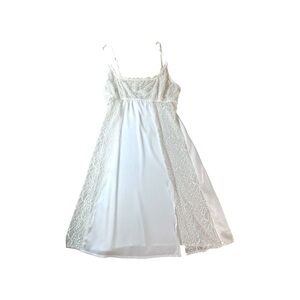 NK iMODE Ivory Lace Chemise Slip Dress S Satin Look Bridal Lingerie Women’s